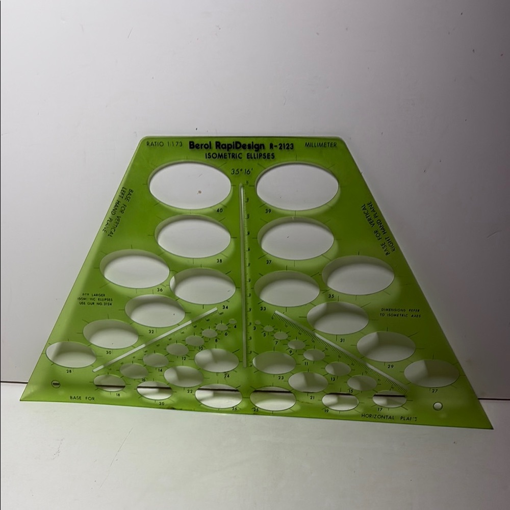 Isometric Ellipses Template Set - Picture 3 of 6